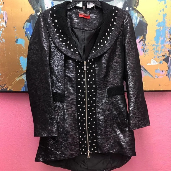 Firmiana Shimmer Jacket with Studs - Picture 1 of 6